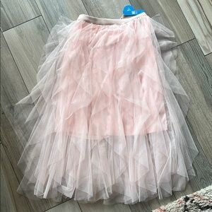 NWT Elegant Pink Tulle Skirt